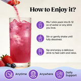 Venture Pal Calm Drink Mix, sans gluten et pratique à emporter en voyage.