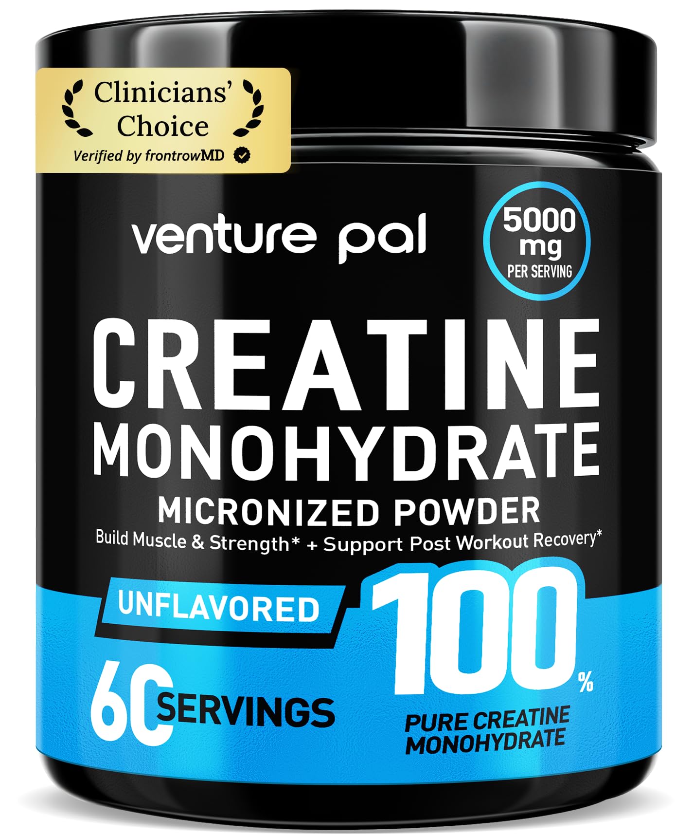 Venture Pal créatine micronisée, dissolution rapide pour l'entraînement
