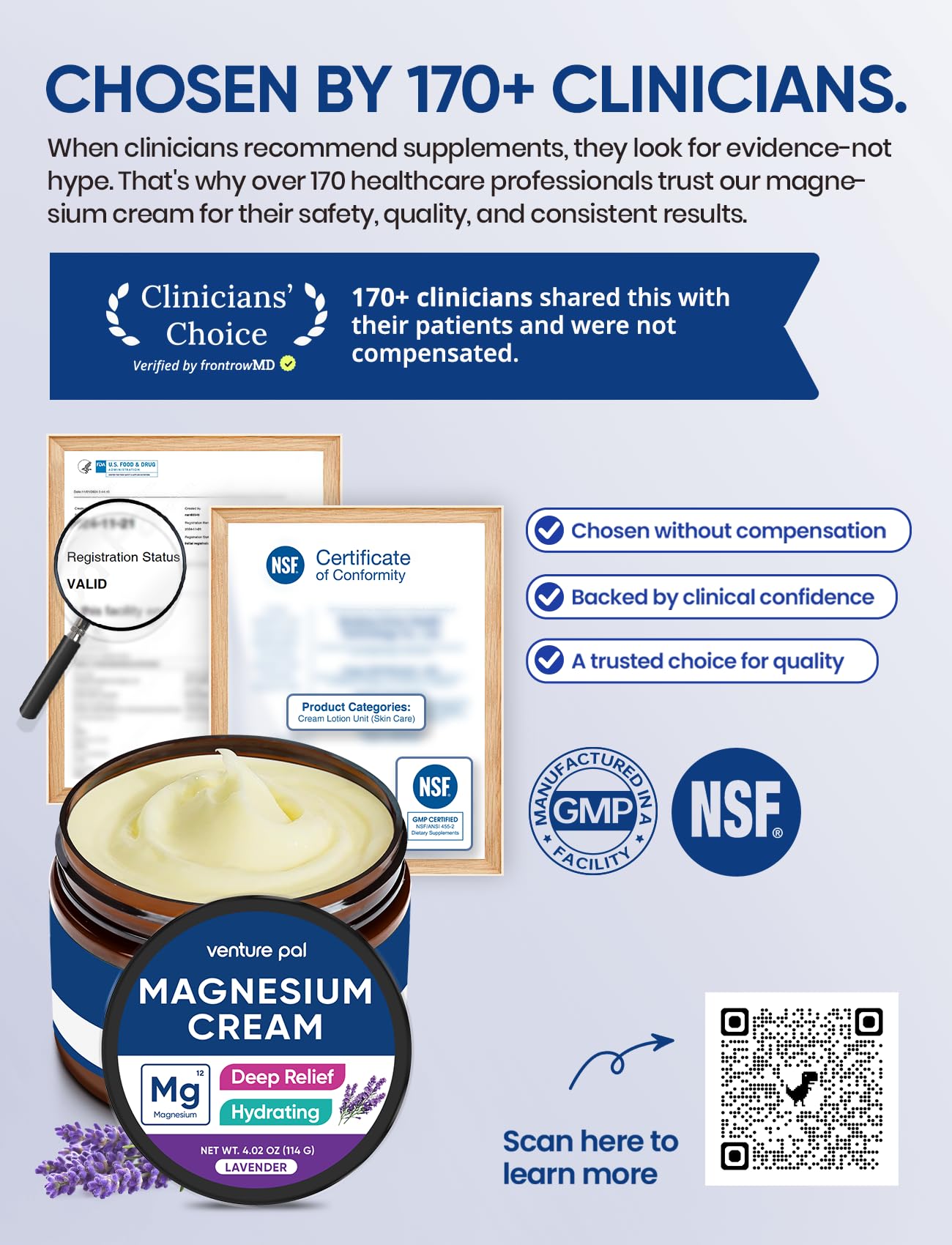 Venture Pal Magnésium Acide Hyaluronique pour une hydratation durable