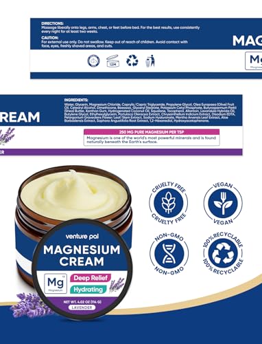 Venture Pal Magnésium texture légère facilitant le massage quotidien