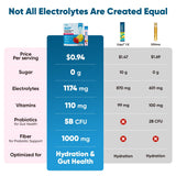Formule Venture Pal avec 7 électrolytes et 5 vitamines pour énergie naturelle.
