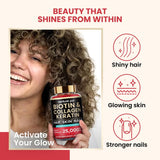 Gommes Venture Pal biotine pour cheveux, peau et ongles.