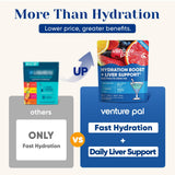 Venture Pal paquets hydratation sept électrolytes essentiels.