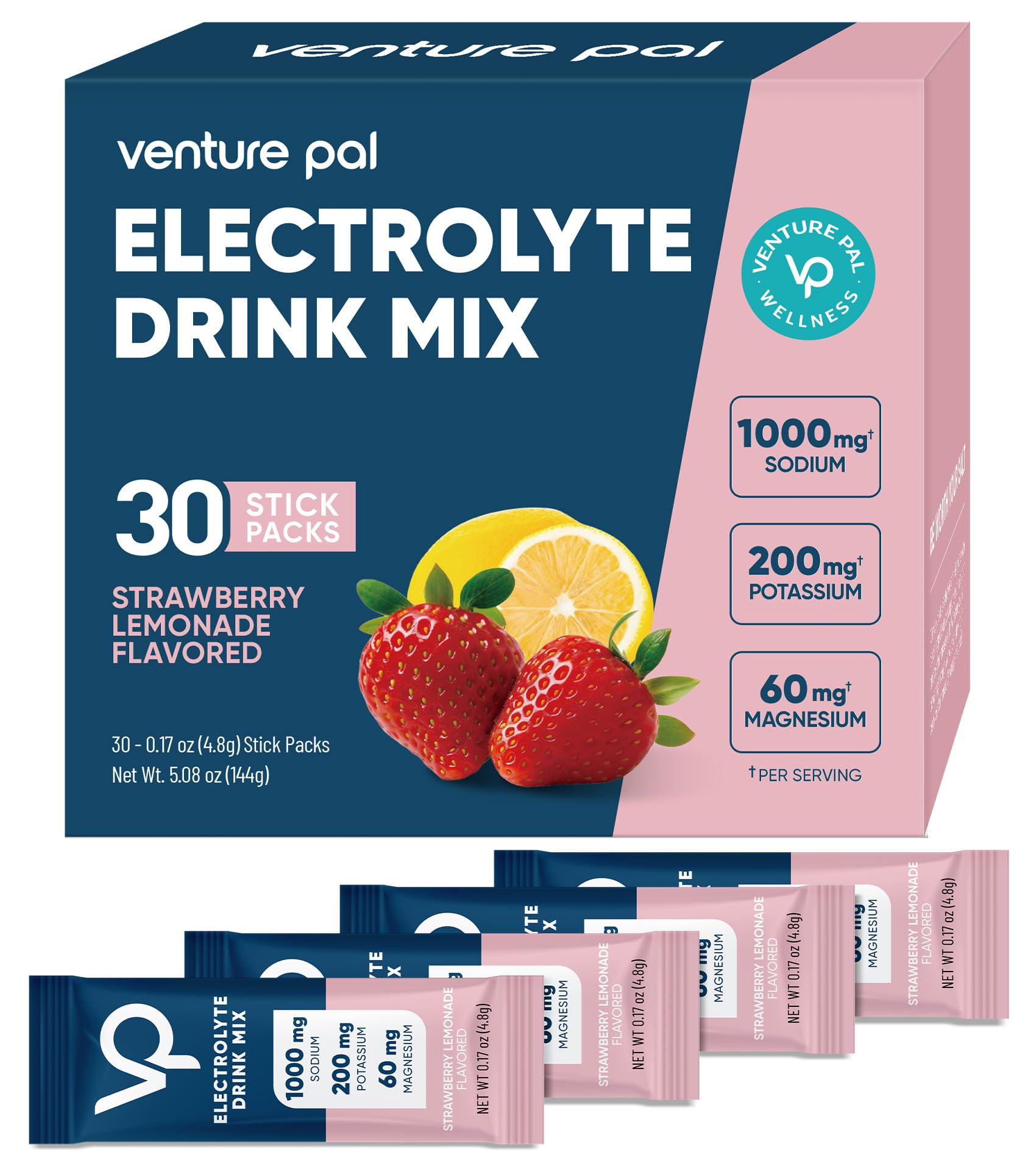 Venture Pal Poche électrolyte sodium élevé : sachet pratique pour hydrater après l'effort.