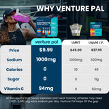 Venture Pal poudre électrolyte mélange sodium-potassium-magnesium pour hydratation ciblée