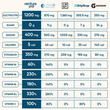 Venture Pal poudre électrolyte, 7 électrolytes et 5 vitamines, boisson énergie.