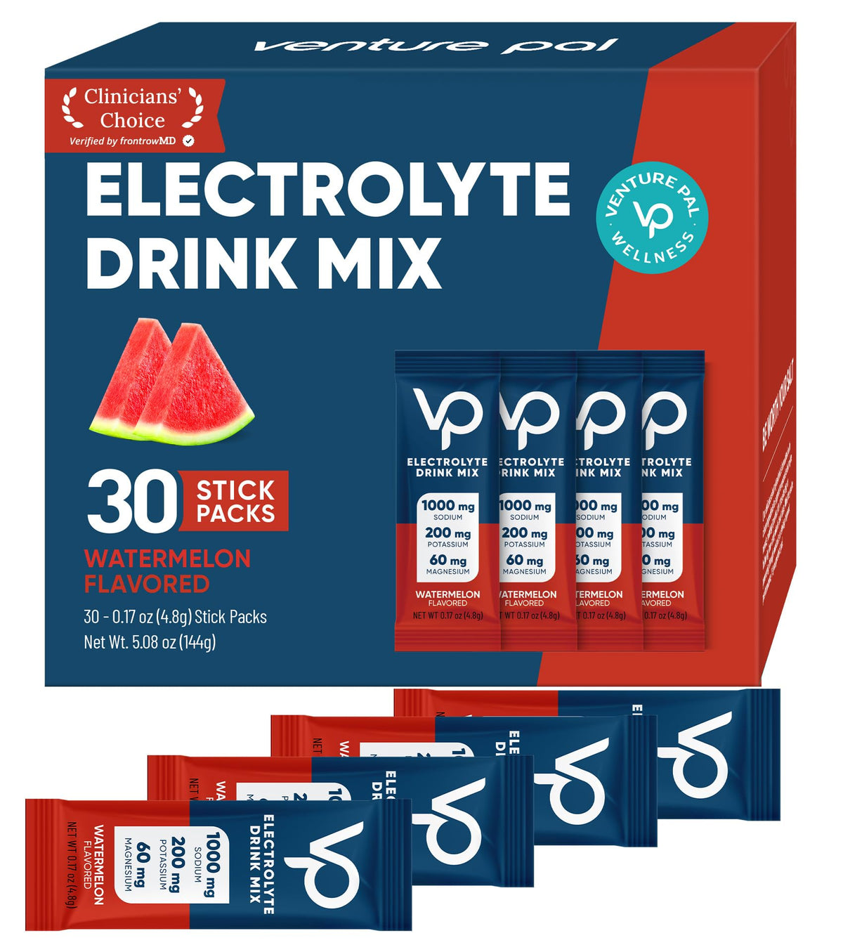 Venture Pal sachet d'électrolyte haute teneur en sodium prêt pour hydratation rapide