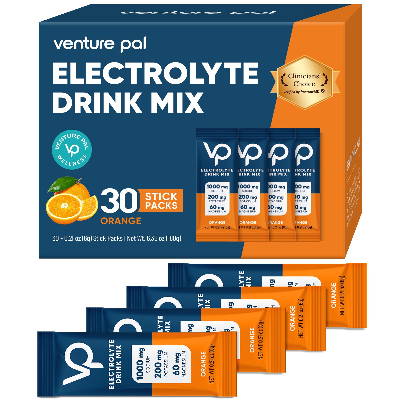 Venture Pal Électrolytes, sachet haute-sodium, idéal pour l'hydratation pendant l'entraînement.