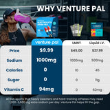Le sachet Venture Pal zéro calorie et sans sucre pour hydratation légère.