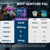 Venture Pal – sachets portables pour hydratation en déplacement.