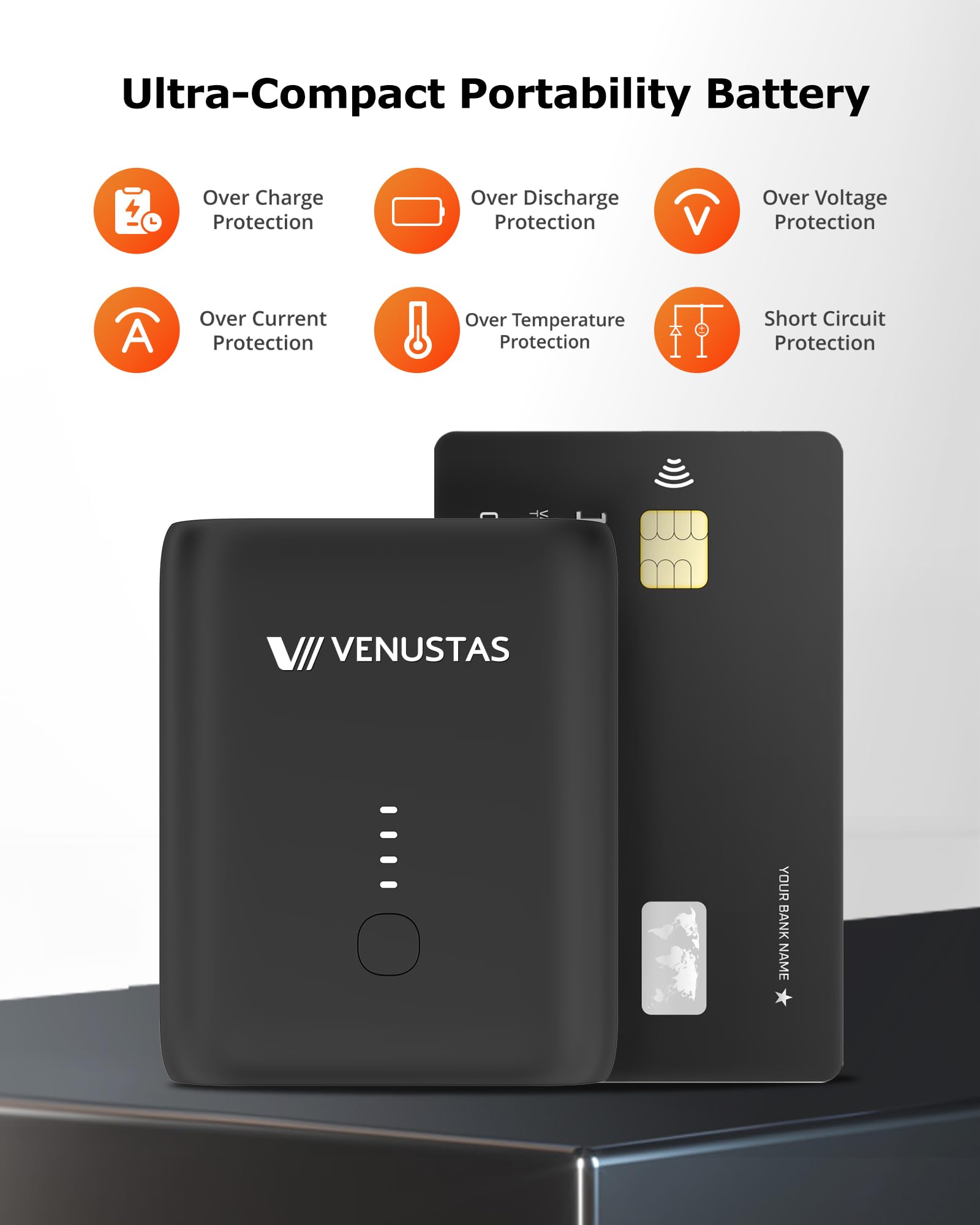 Venustas batterie 36Wh assure un chauffage rapide et autonome.