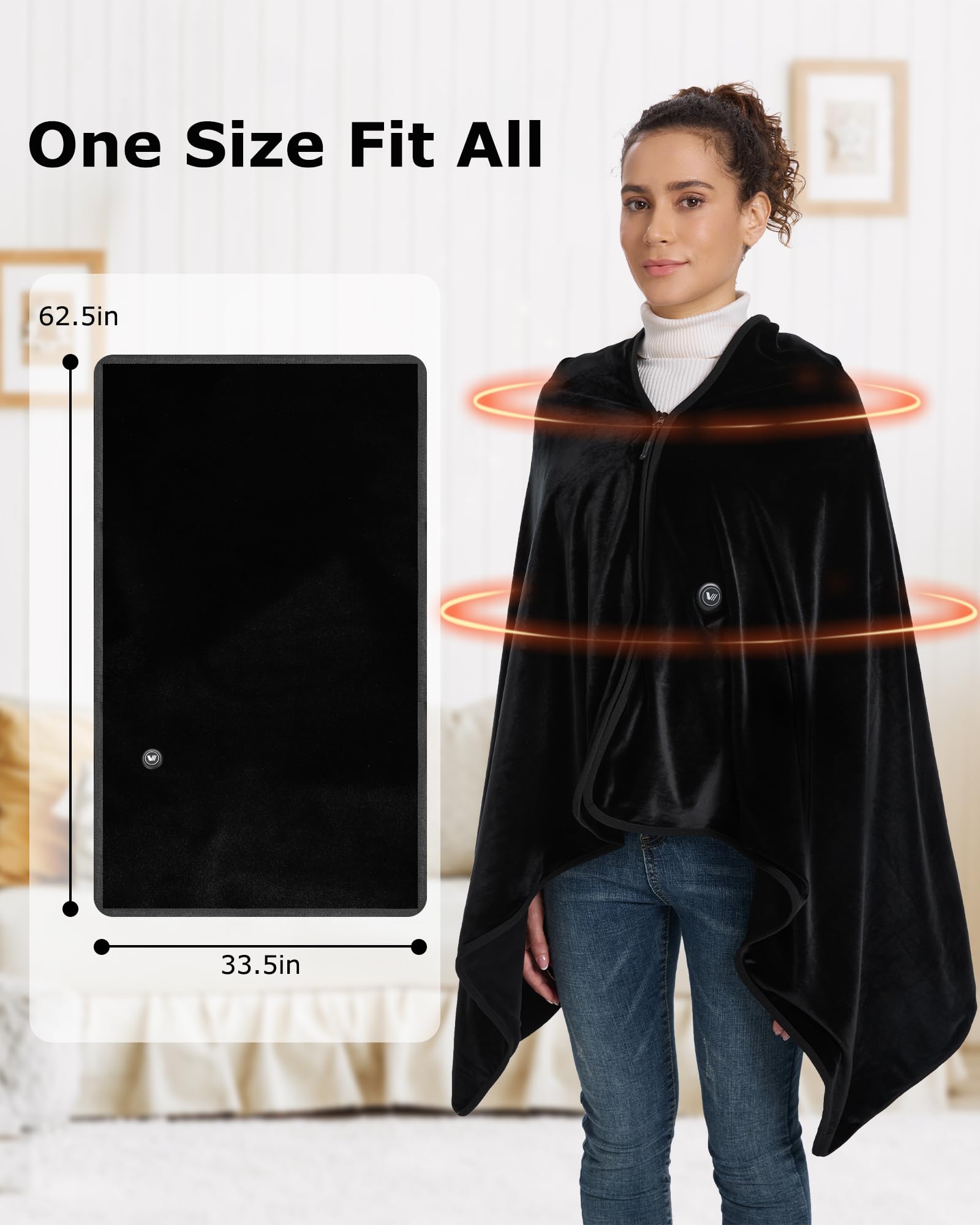 Venustas design pratique avec fermeture frontale pour mouvement libre.
