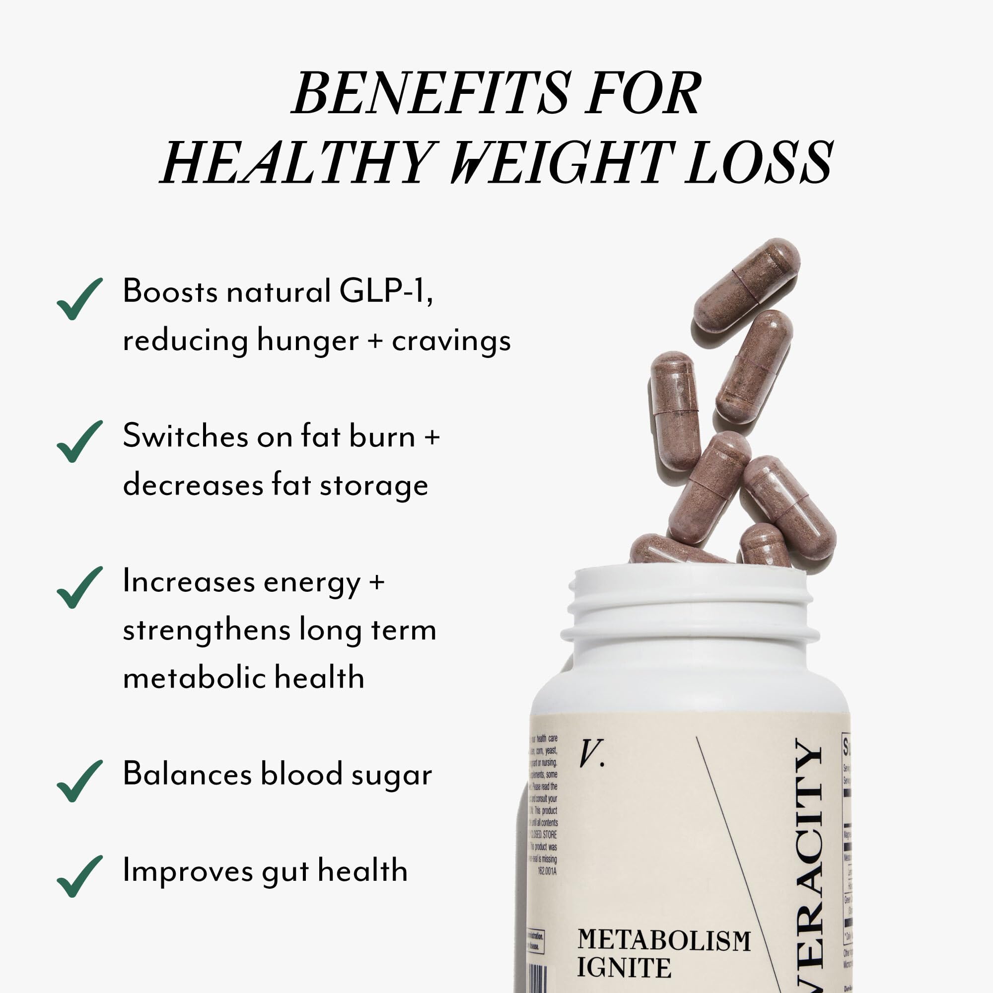 VERACITY SELFCARE Metabolism Ignite – activation AMPK pour soutenir le métabolisme.