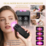 Veraylife masque LED visage en silicone doux avec sangle ergonomique pour le confort.