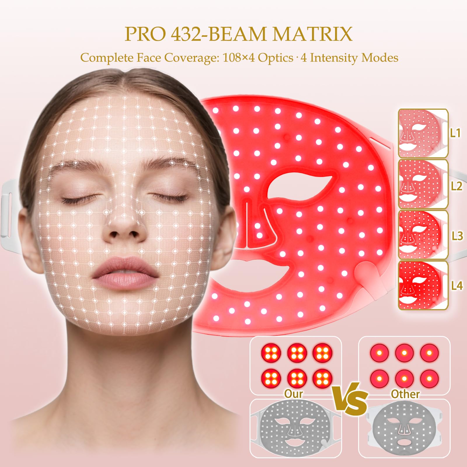 Masque Veraylife avec 7 couleurs pour personnaliser votre routine de soin.