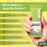 Verb Barre Énergie Citron caféine issue du thé vert, énergie douce et continue.