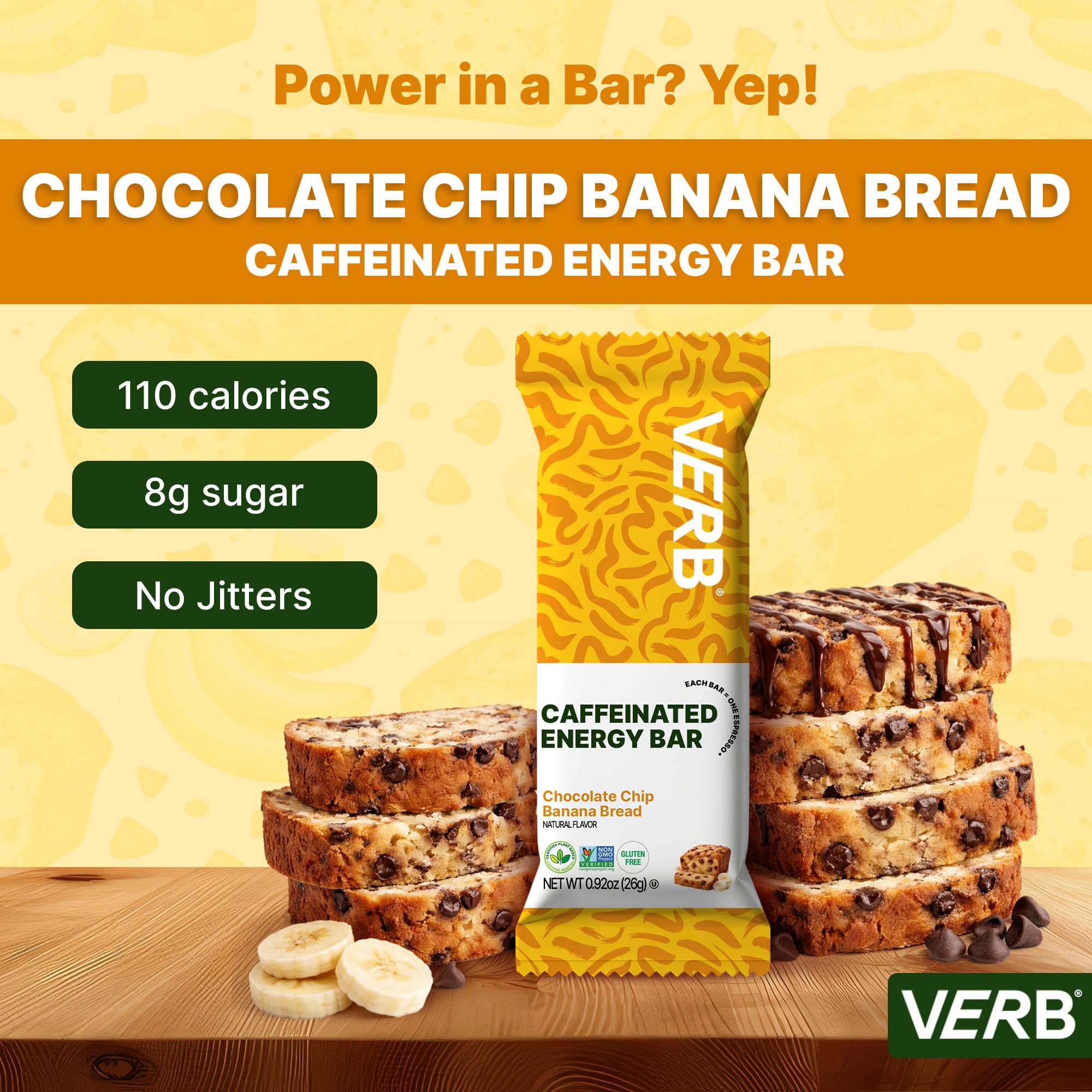 Barre Verb Énergétique avoine bio et caféine naturelle pour l’énergie durable.