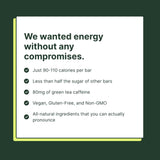 Verb Energy Bar — caféine issue du thé vert bio, énergie claire et stabilisée.