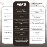 Verb Barres Énergétiques Cookies et Creme – effet caféine pour concentration légère.