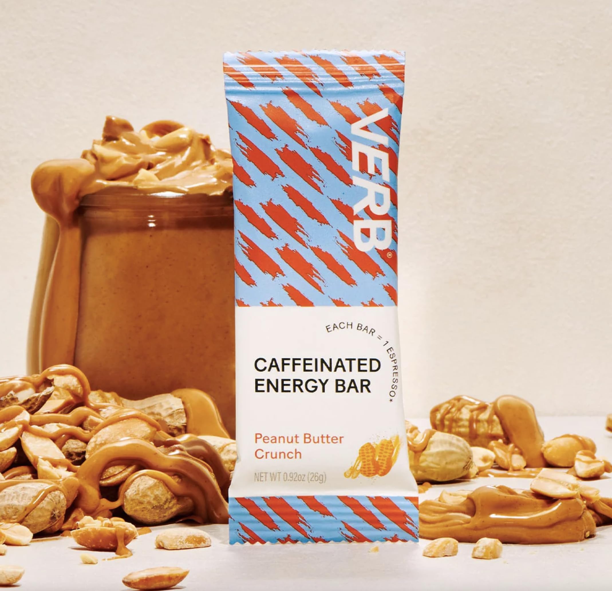Verb Energy Bar privilégie des ingrédients sans gluten et avoine pour une collation légère.