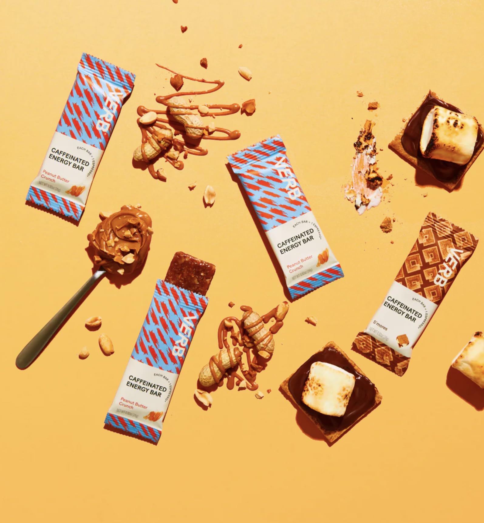 Verb Energy Bar, utilité quotidienne: snack pratique pour travail, étude et entraînement.
