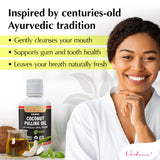 Texture huile pulling menthe Verdana, expérience légère et facile à utiliser.
