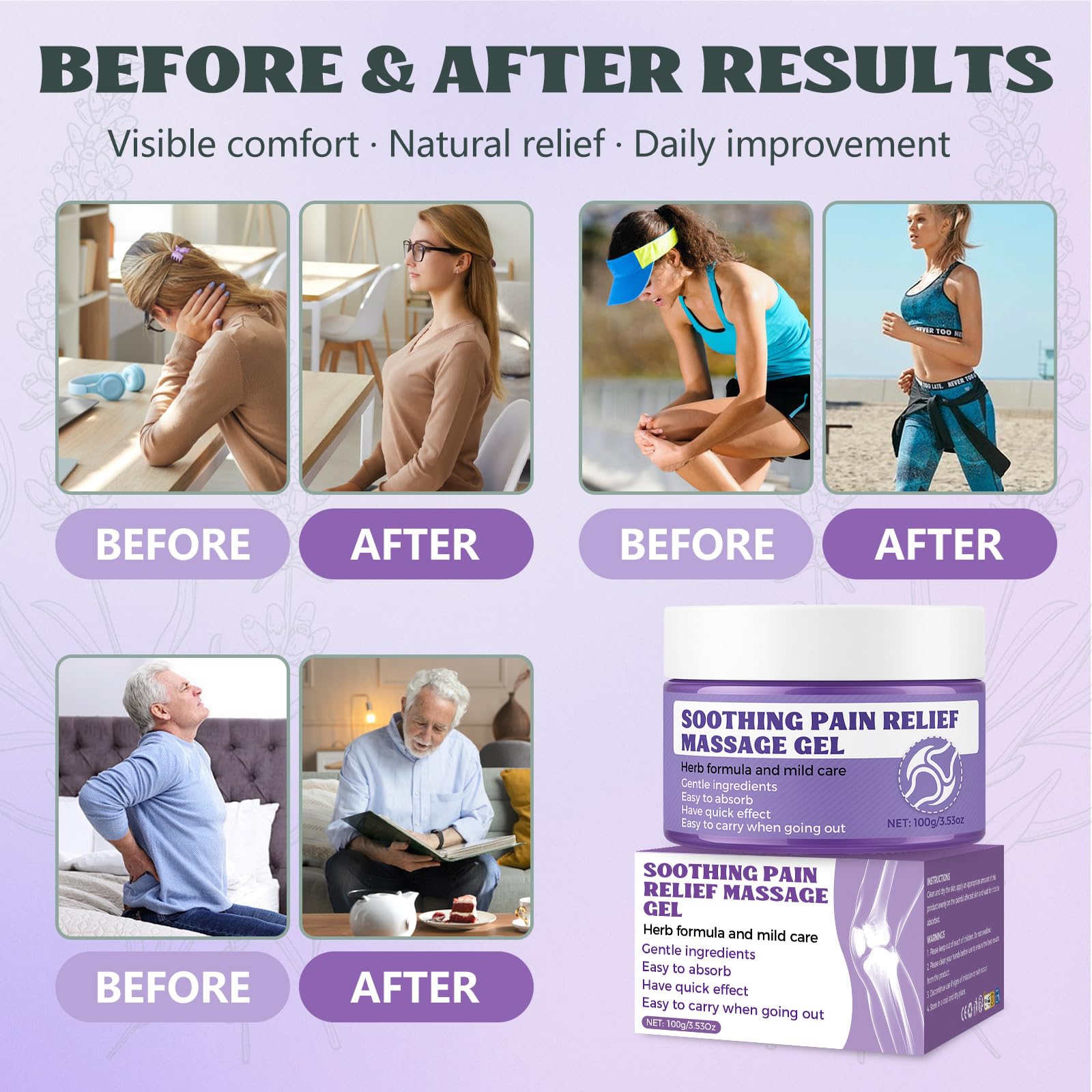 Vereclue Gel absorption rapide — pénètre sans résidu gras.