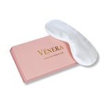 Verena masque yeux soie blanc 22 momme, douceur et respirabilité.