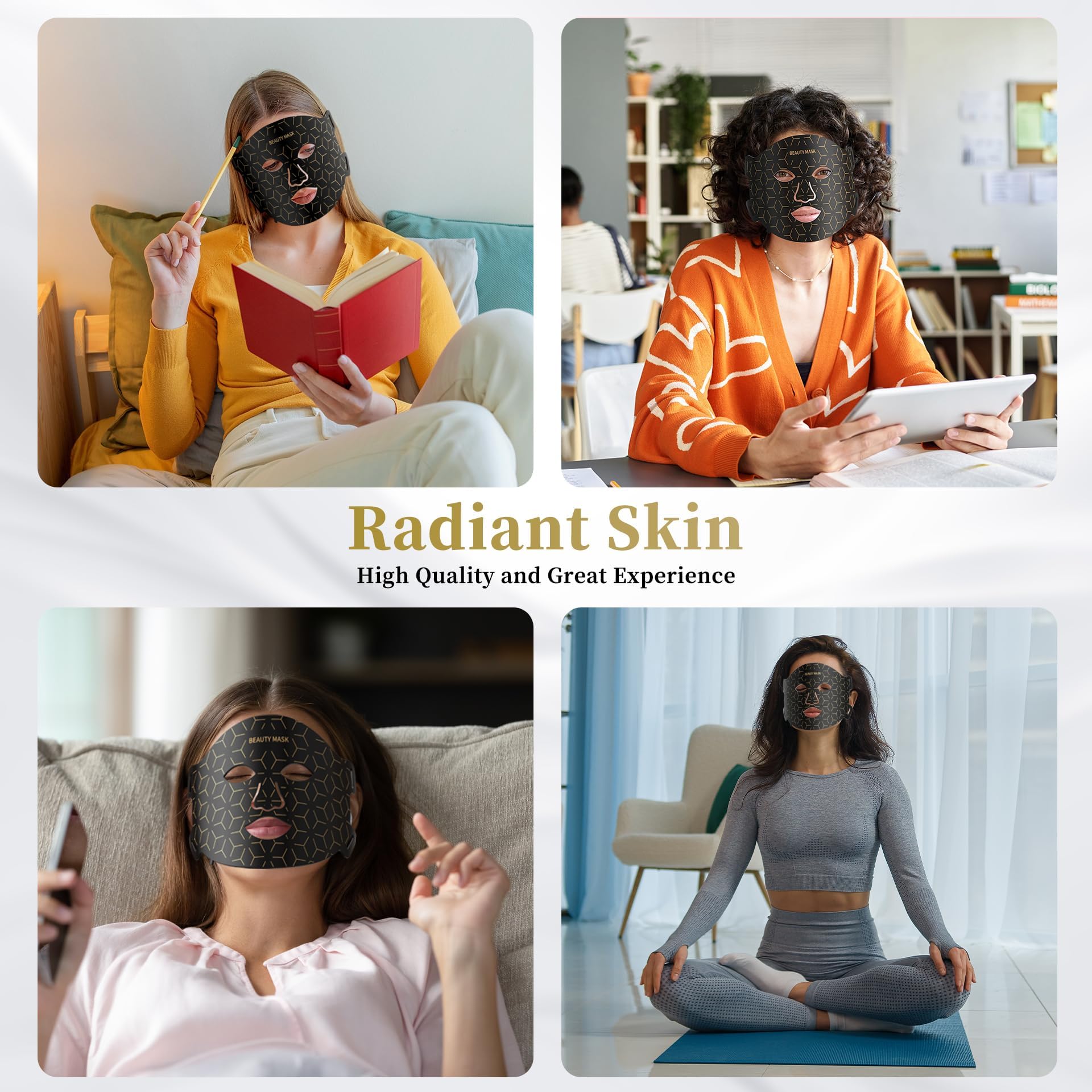 Rechargeable Type-C Verfubo masque, utilisation pratique en déplacement.