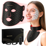 Verfubo masque lumière rouge visage et cou pour un teint lumineux.