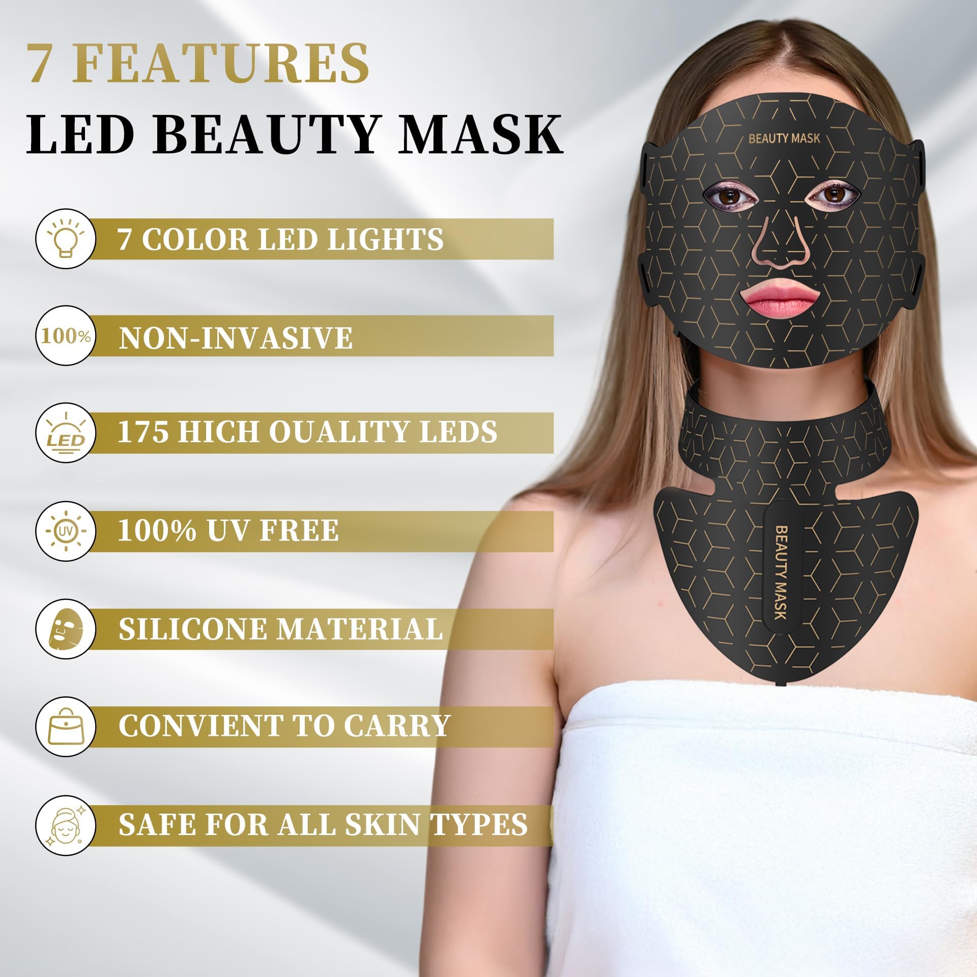 Silicone premium Verfubo masque confortable et sûr à porter.