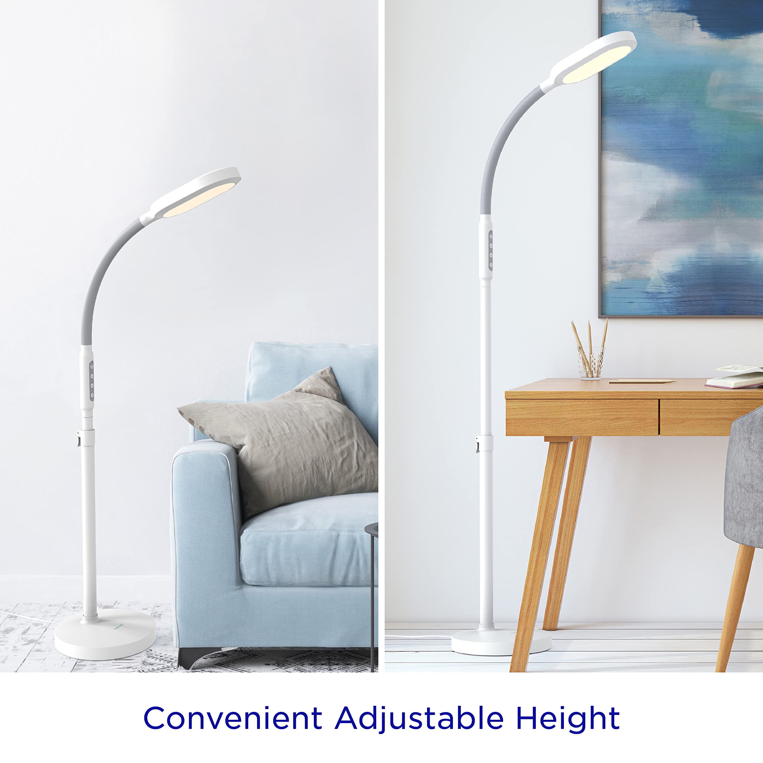 Verilux HappyLight Duo: éclairage LED à spectre complet pour lecture et travail nets