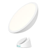 Verilux HappyLight Halo avec base magnétique 360°, positionnement flexible.