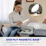 Réglages lumineux avec 4 niveaux et 3 températures HappyHue pour varier l'ambiance.