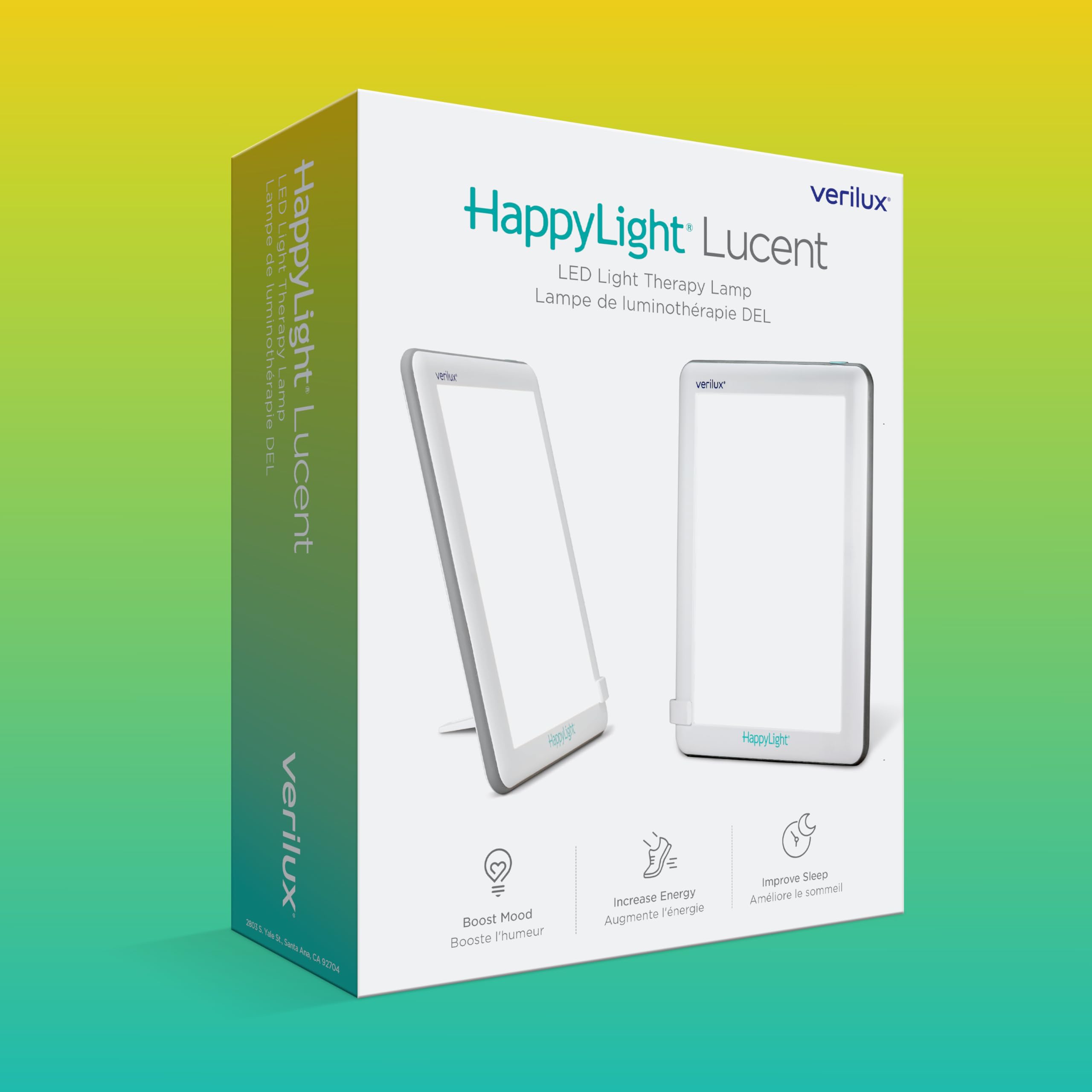 Verilux HappyLight Lucent – lampe portable et pratique en déplacement.
