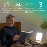 Verilux HappyLight Lucent – support bidirectionnel offrant un positionnement optimal.