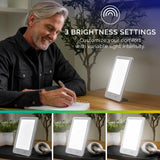 Verilux HappyLight Lumi Plus minuteur et socle détachable facilitant les sessions