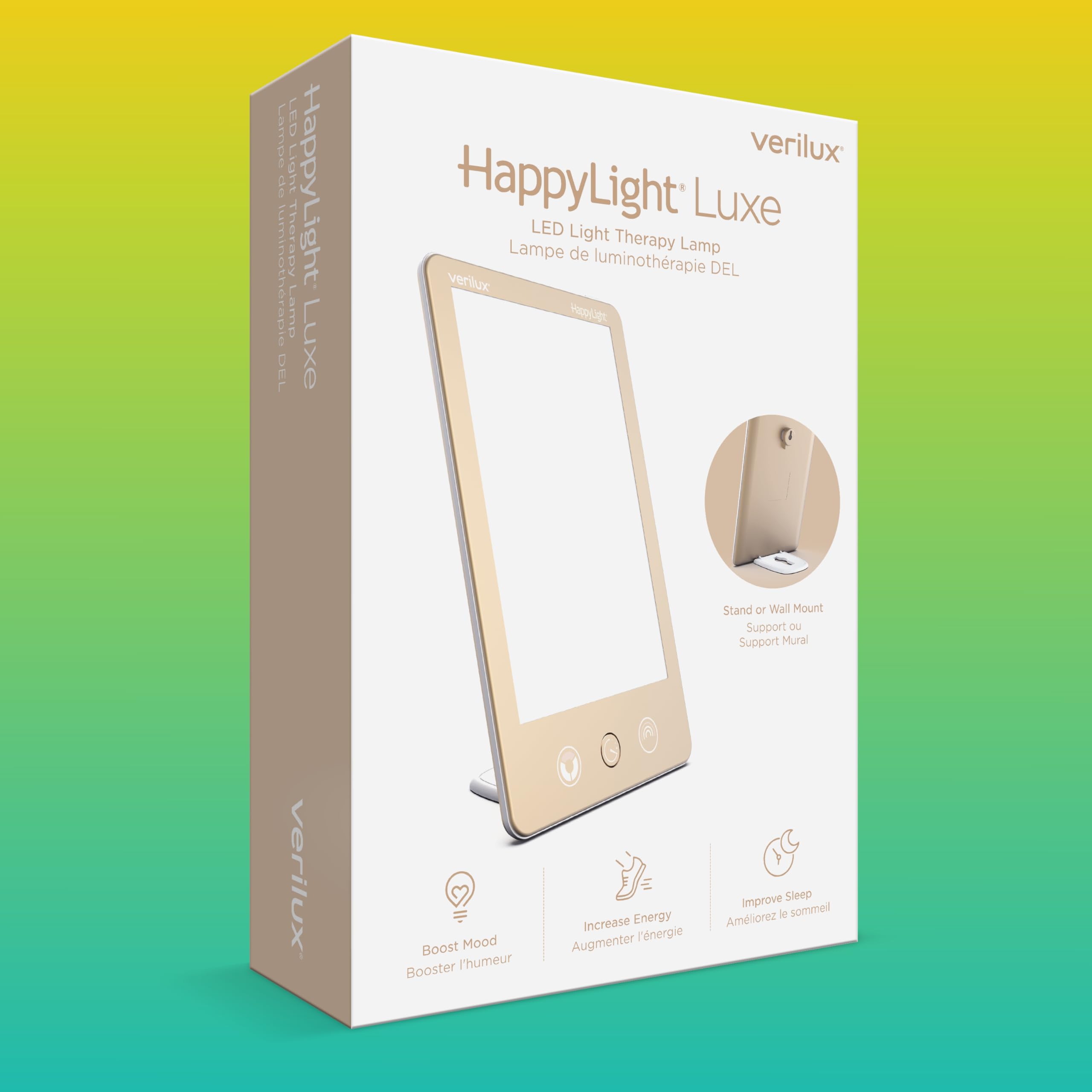 Verilux HappyLight Luxe minuterie programmable facilite les routines quotidiennes.