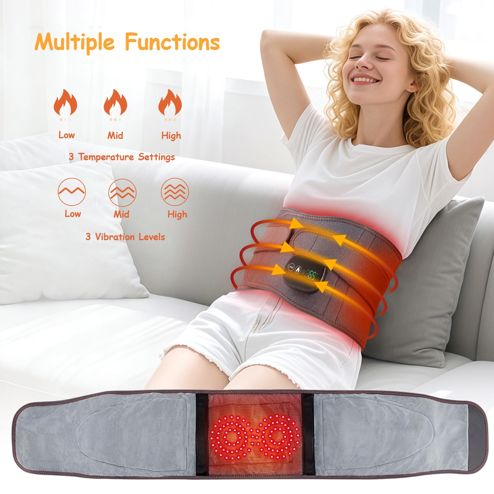 Veroral ceinture-neoprene-reglable assure un maintien confortable.