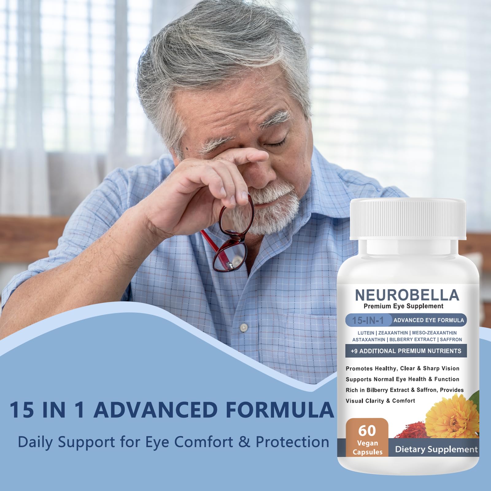 Versafy Neurobella – Ingrédients et carotenoides pour la fonction visuelle