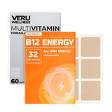 Patch Veru Wellness Bariatique Multi-B12 appliqué sur l'épaule pour énergie durable