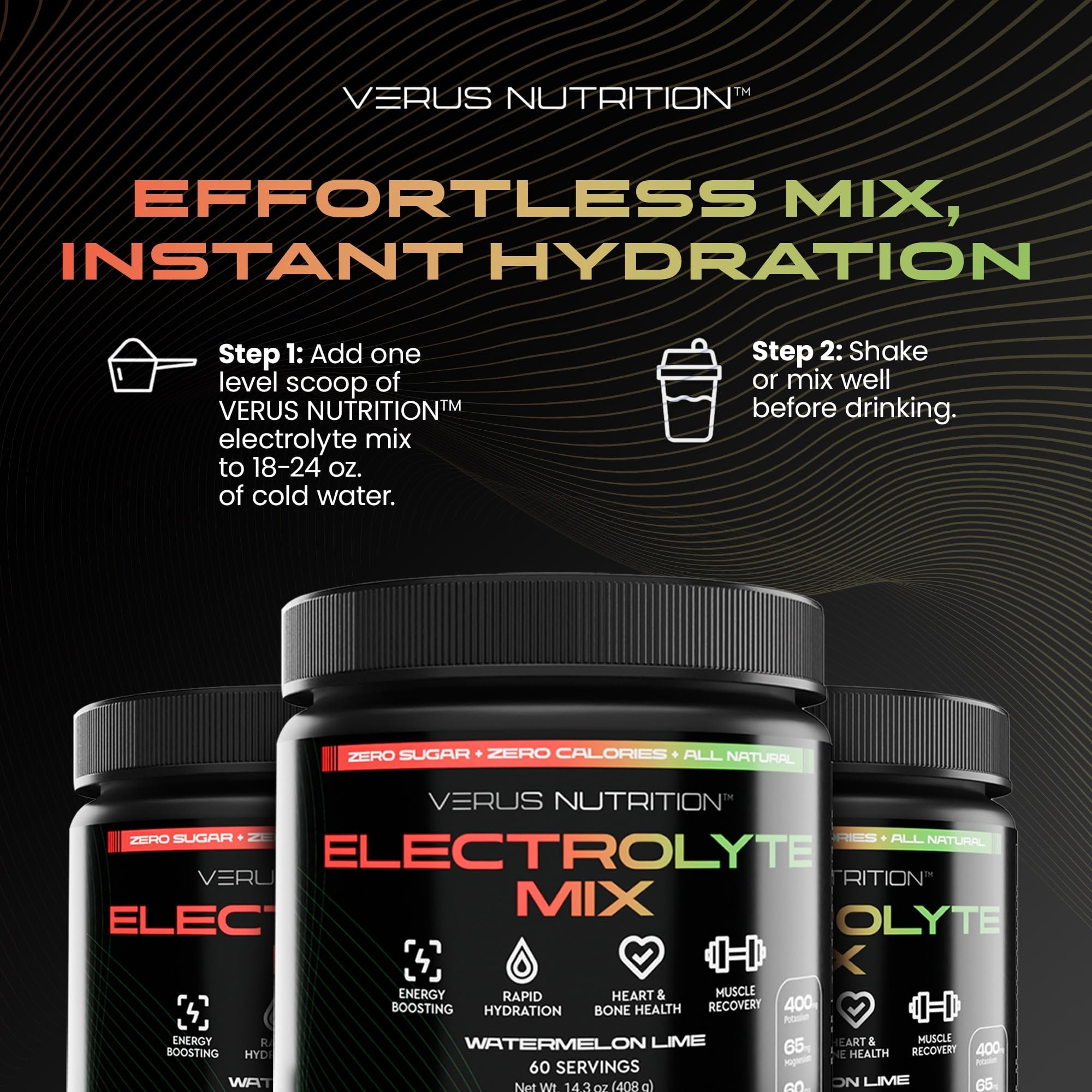 VERUS NUTRITION hydratation estivale efficace et facile