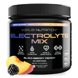 VERUS NUTRITION Électrolytes en poudre arôme mûre et pêche, hydratation rafraîchissante sans sucre.