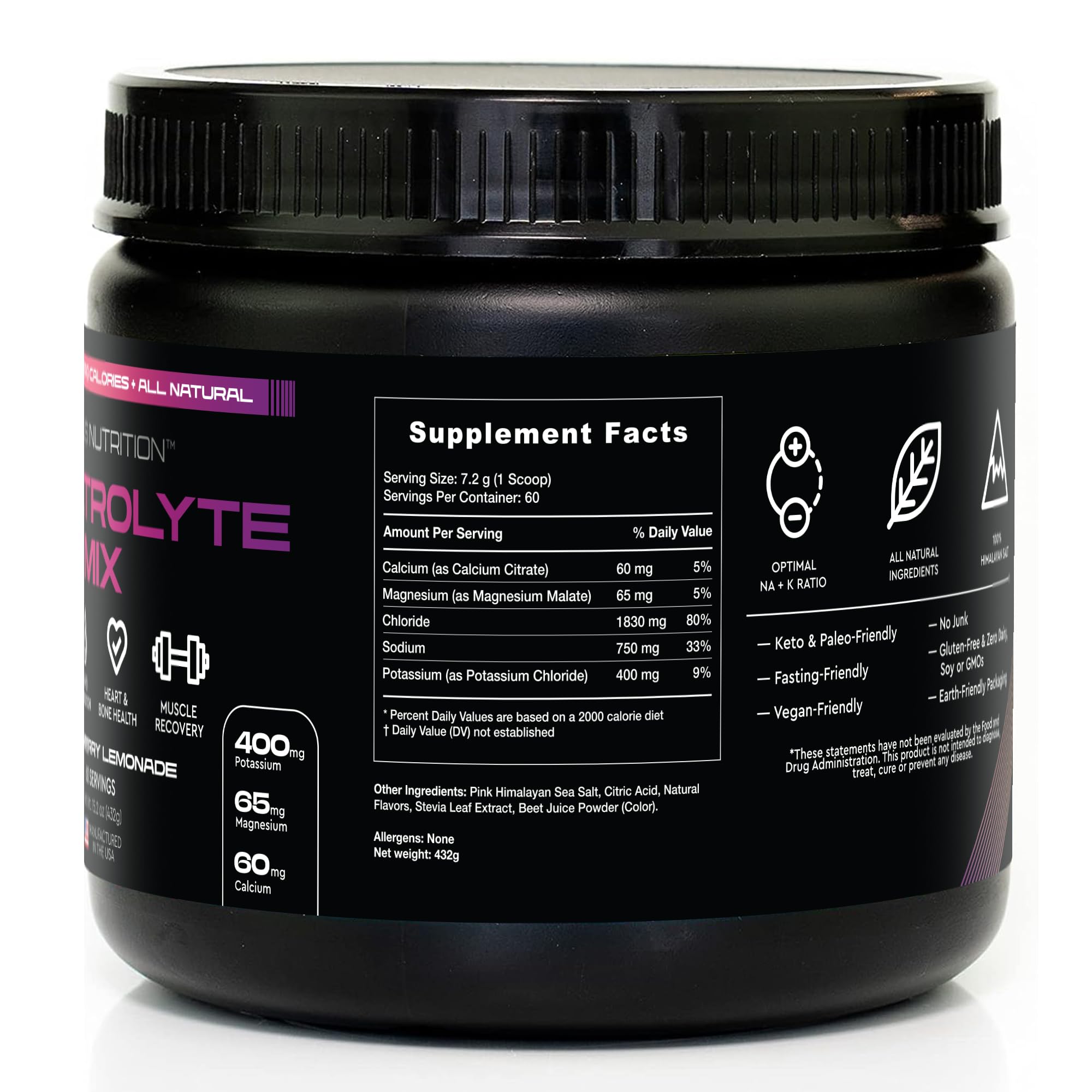 VERUS NUTRITION Electrolytes saveur Mixed Berry: mélange fruité