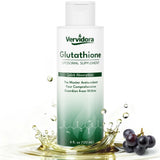 Bouteille Vervidora Liposomal Glutathione prête pour detox et soins de la peau.