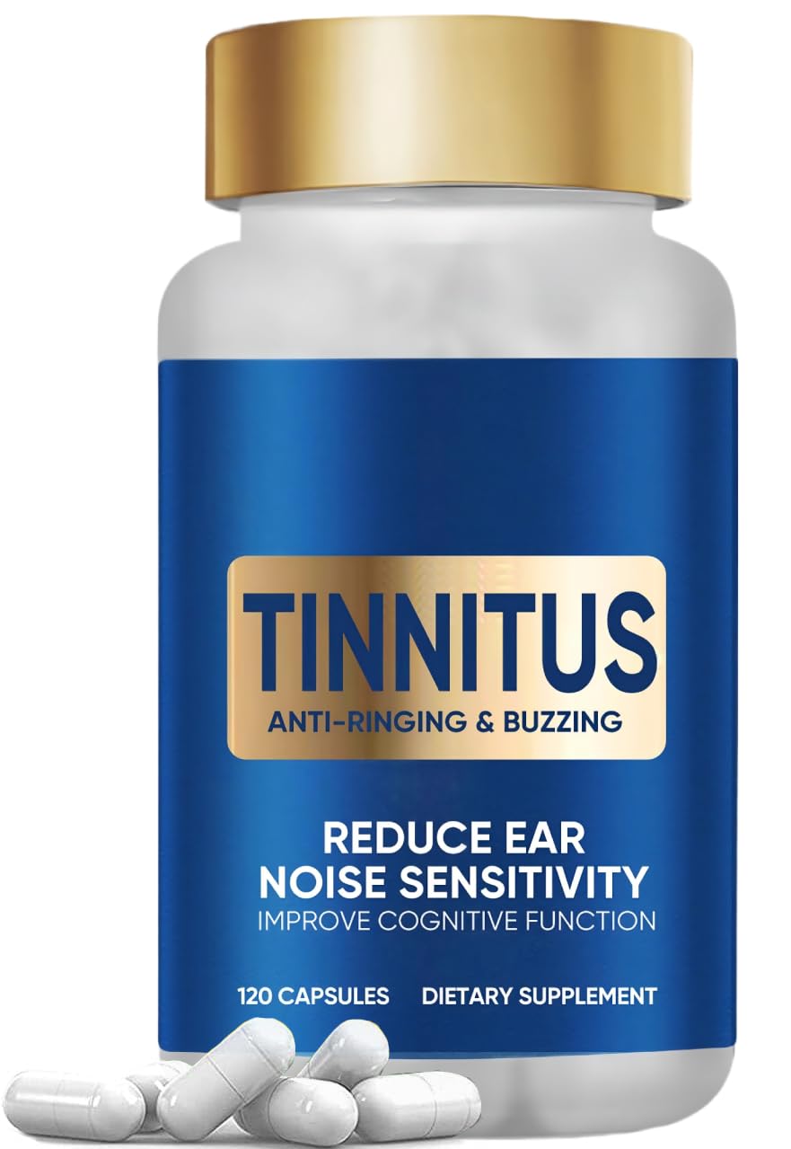 VeryHerbs Tinnitus Relief – bouteille 120 capsules pour un soutien auditif potentiel