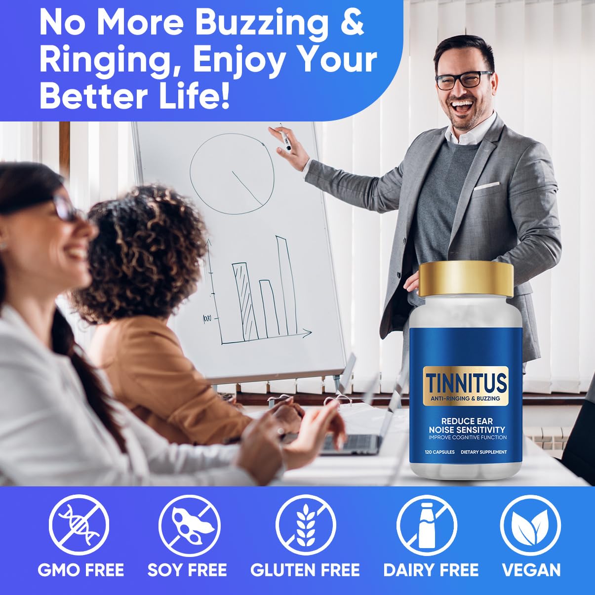 VeryHerbs Tinnitus Relief – capsules faciles à prendre au quotidien