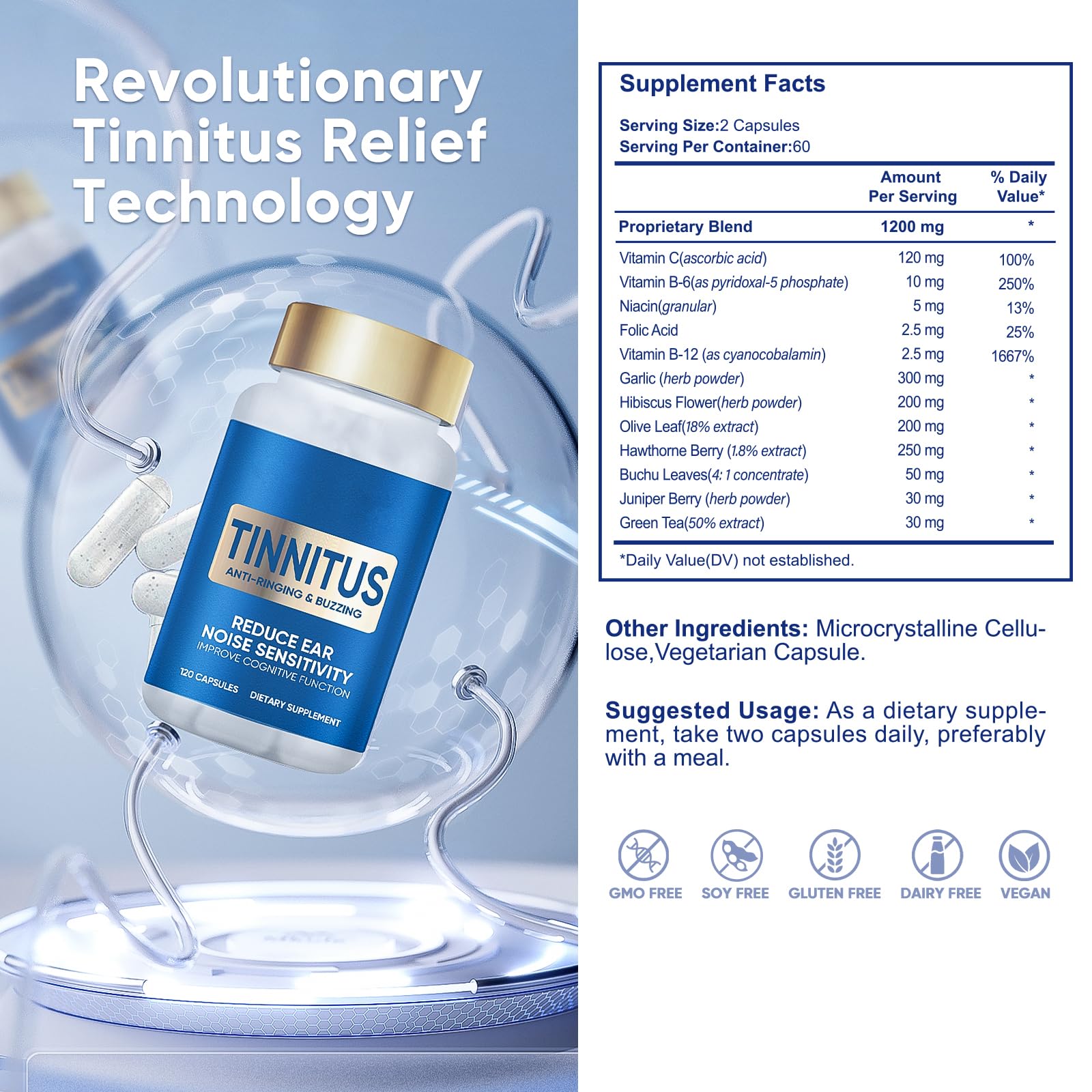 VeryHerbs Usage quotidien – deux capsules par jour simplifient la routine