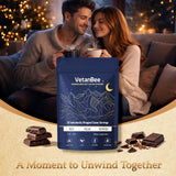 Moments de détente nocturne avec cacao doux et réconfortant.