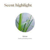Vetiver viscosité terreuse – texture sensorielle riche et authentique.